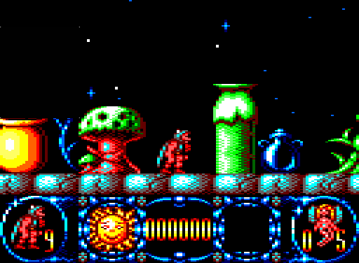 The Amstrad CPC version of Stormlord, with a classic 1:1 pixel emulation