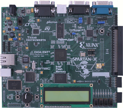 Digilent Spartan 3E Starter Kit board photo