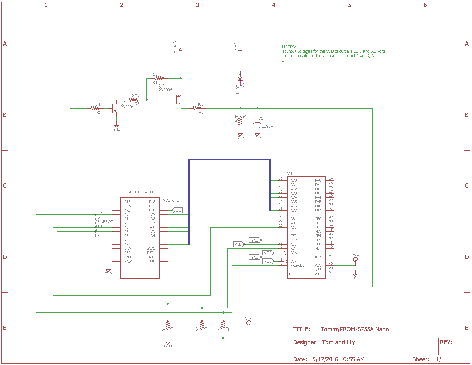 TommyPROM Nano Schematic