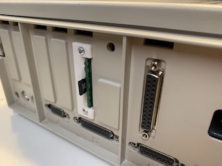 BlueGS installed in IIgs slot, right side