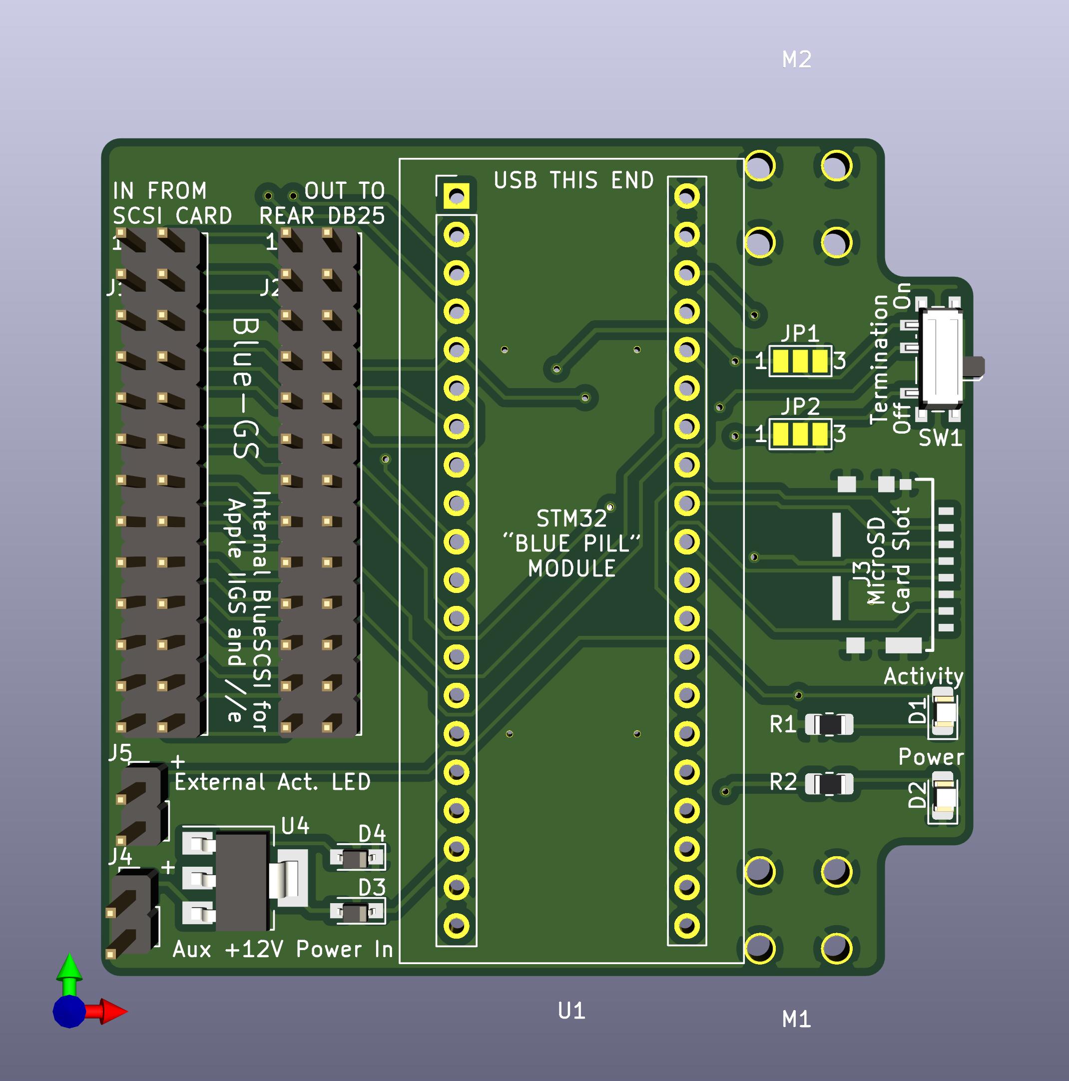 Rendering of front of board v1.2