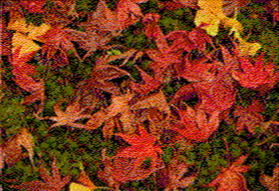 Autumn leaves - OpenEmulator 8-pixel