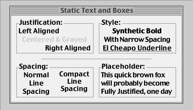 Basic text boxes