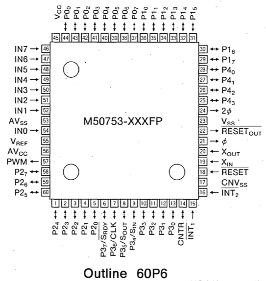 M50753-pinout