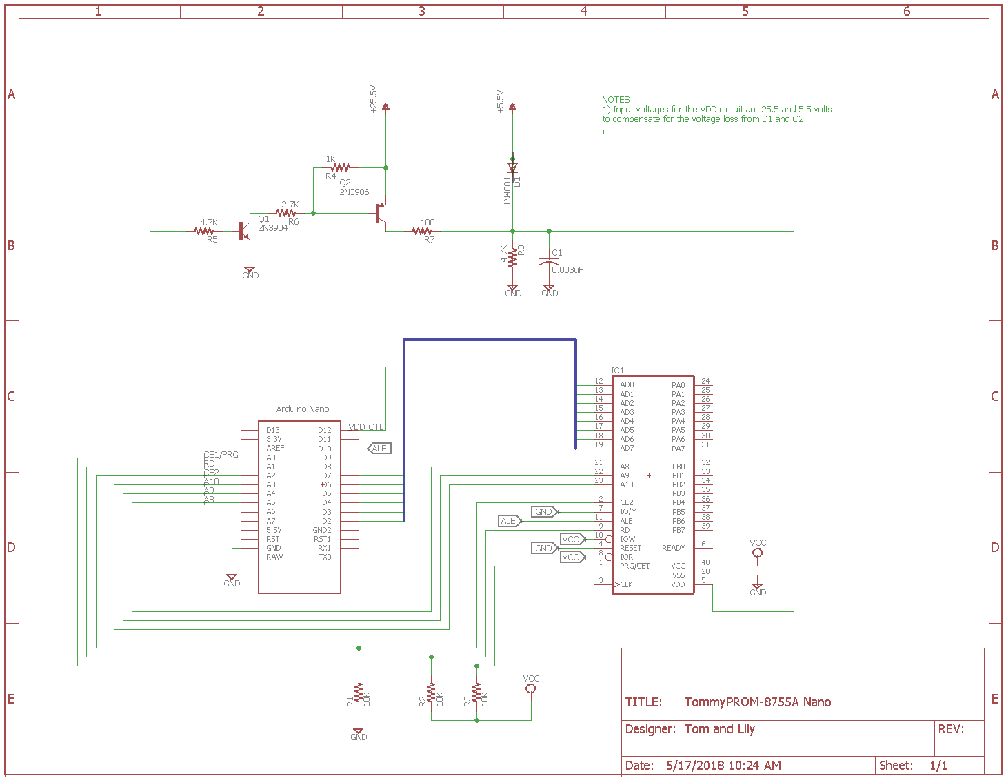 TommyPROM Nano Schematic