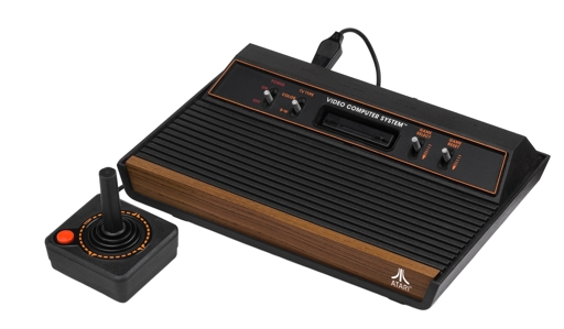 Atari 2600 four-switch wood veneer version, dating from 1980-1982 (photo by Evan Amos)