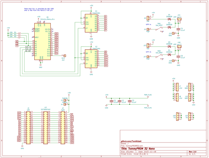 TommyPROM schematic