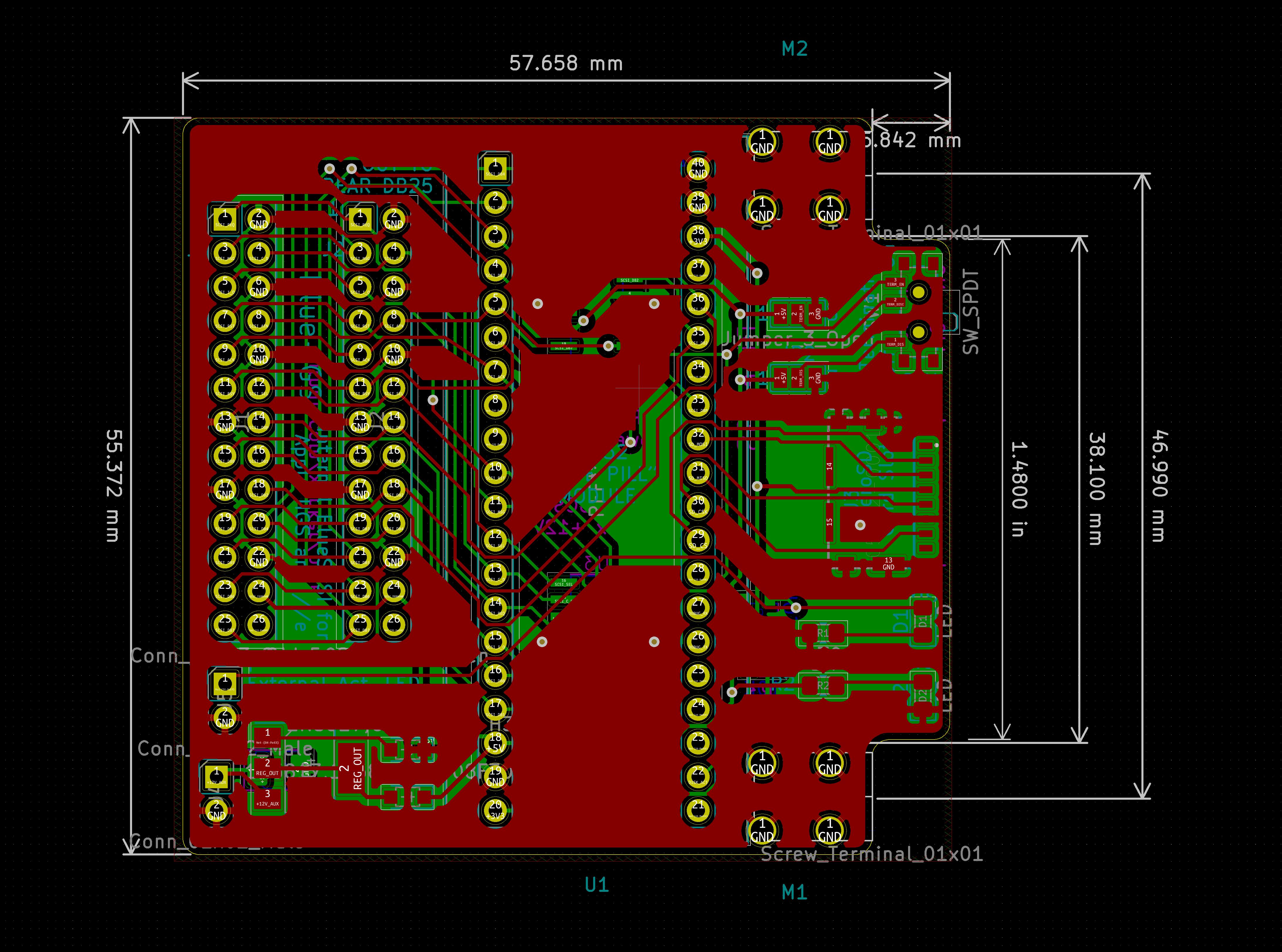 Rendering of front of board v1.2