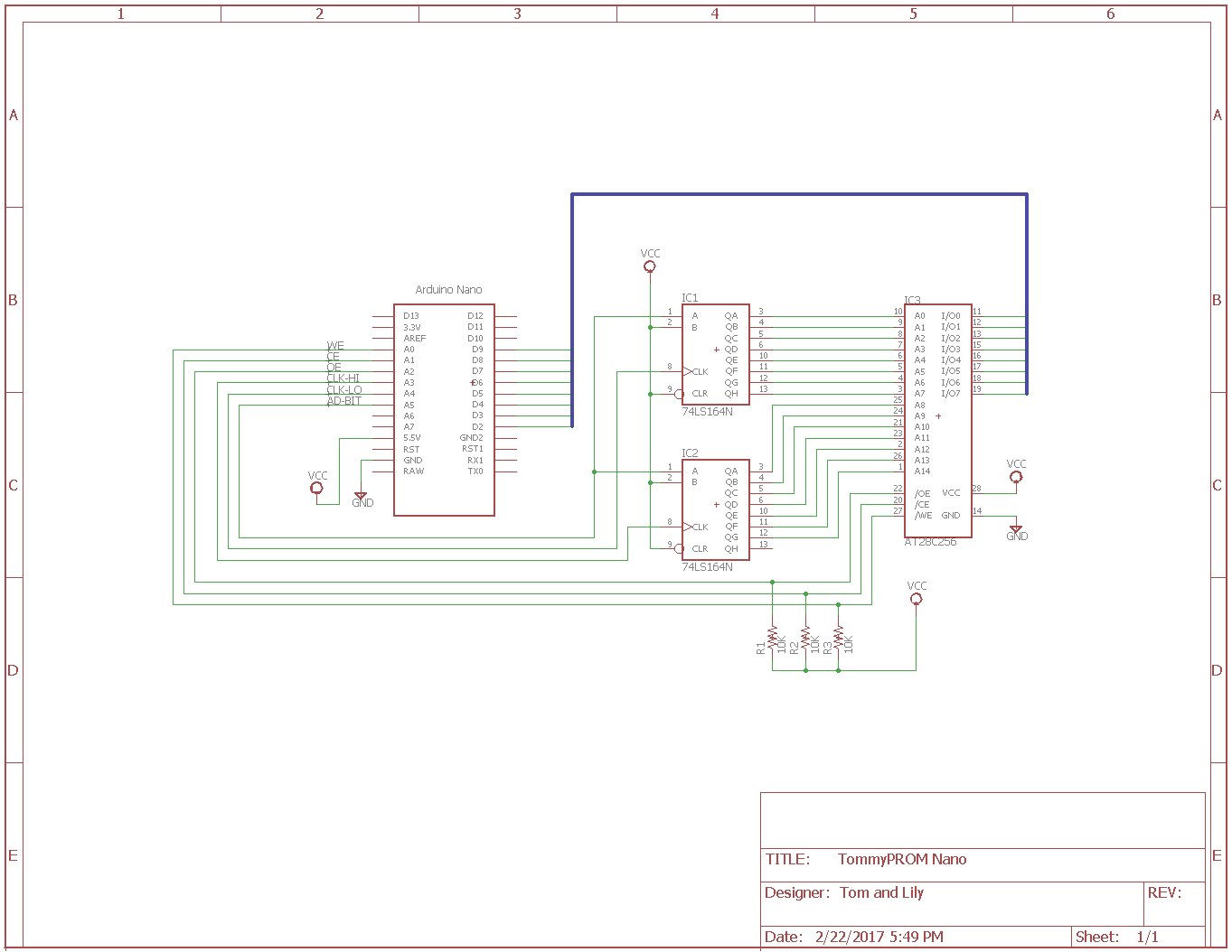 TommyPROM Nano Schematic